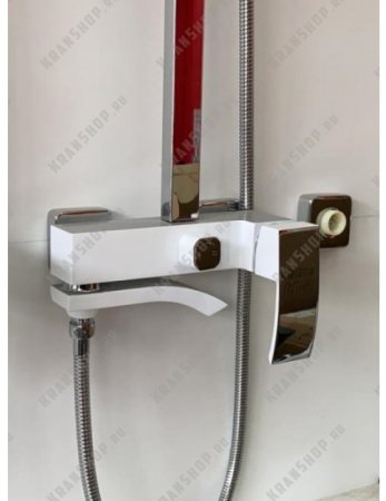 Душевая система с верхним душем HANSEN H33044F Белый/Хром 