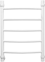 Полотенцесушитель водяной Energy Classic 600x400 белый матовый форма лесенка, нержавеющая сталь, нижнее/диагональное/боковое подключение 3/4", 630мм х 460мм, все для подключения в комплекте