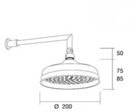 Верхний душ Margaroli Luxury L206CR Хром 