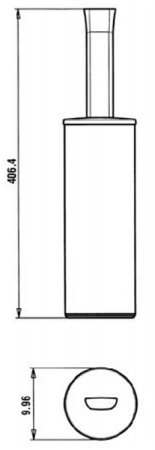 Ершик для унитаза Paini Lady 89CR061 Хром 