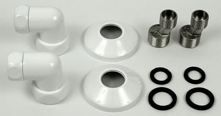 Полотенцесушитель водяной Двин R 80/50 1"-1/2" белый 