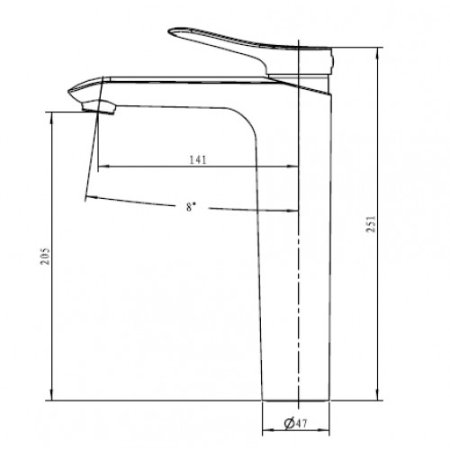 Смеситель для раковины Kaiser Sena 74111 Хром 