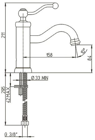 Смеситель для раковины Paini Duomo 88CR205 Хром 