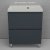 Тумба напольная Style Line "Манхэттен 60" ЭМАЛЬ под ASTI 60 2 ящика PLUS графит 