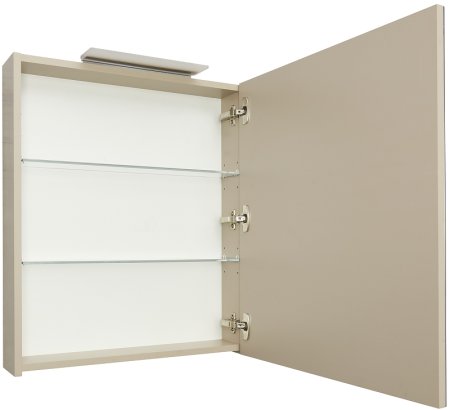 Зеркальный шкаф Roca Oleta 60 R A857646515 с подсветкой Капучино 