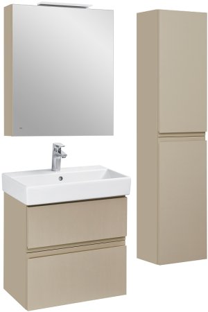 Зеркальный шкаф Roca Oleta 60 R A857646515 с подсветкой Капучино 