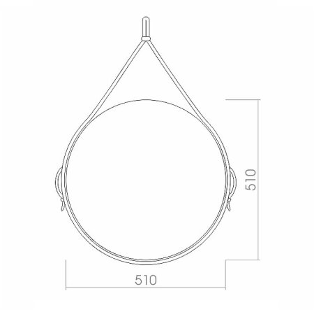 Зеркало Azario Капитан 51 LED-00002331 с сенсорным выключателем 