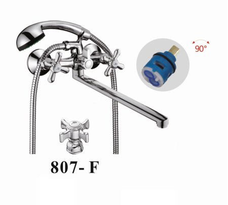 Смеситель для ванны D-Lin D146807-F, хром 