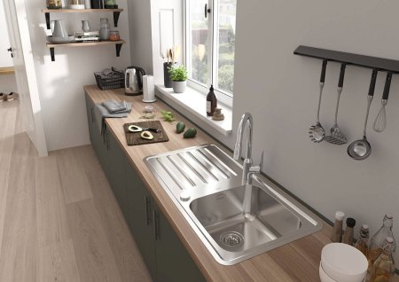 Смеситель Hansgrohe Focus M42 71820000 для кухонной мойки, хром 