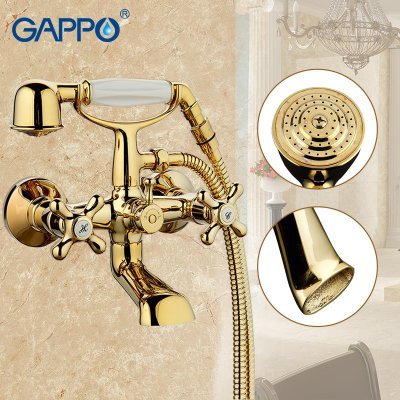 Смеситель для ванной Gappo G3263-6 Золотой 