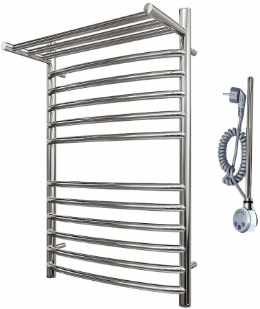 Электрический полотенцесушитель Point Альфа PN05148SPE П11 400x800 с полкой левый/правый Хром 