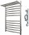 Электрический полотенцесушитель Point Альфа PN05148SPE П11 400x800 с полкой левый/правый Хром 