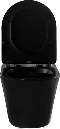 Унитаз Abber Bequem AC1102MB подвесной Черный матовый с сиденьем Микролифт 