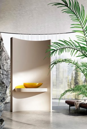 Раковина-чаша Abber Kristall 60 AT2811Amber Желтая 