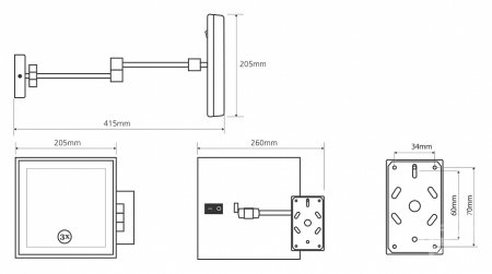 Косметическое зеркало Bemeta 112101202 
