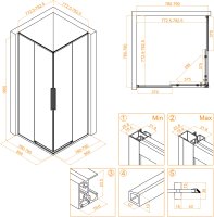 Душевой уголок RGW SV-31B 800x800