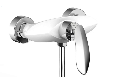 Смеситель Grocenberg GB9001WC для душа, белый/хром 