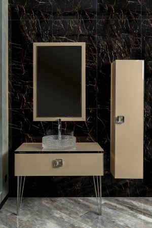 Шкаф пенал Boheme Armadi Art Lucido 35 772-CP подвесной Капучино 