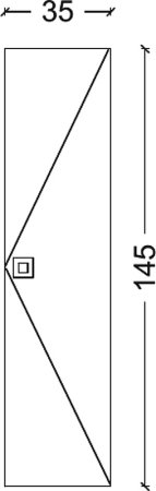 Шкаф пенал Boheme Armadi Art Lucido 35 772-CP подвесной Капучино 
