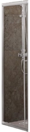 Душевая стенка BelBagno Unique FIX 80 профиль Хром стекло прозрачное 