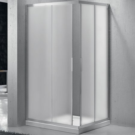 Душевой уголок BelBagno Sela 120х80 SELA-AH-2-120/80-P-Cr профиль Хром стекло рифленое 
