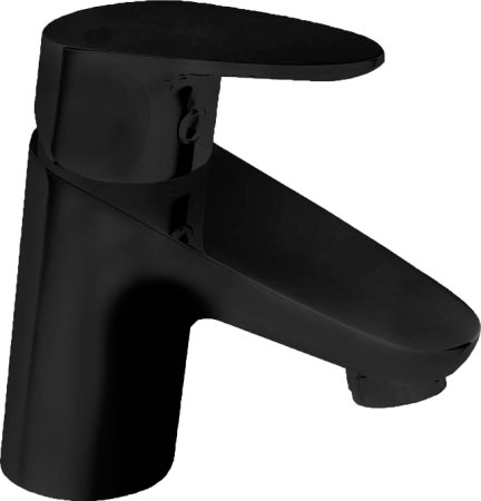 Смеситель Bravat Drop F14898BM-1 для раковины, черный 