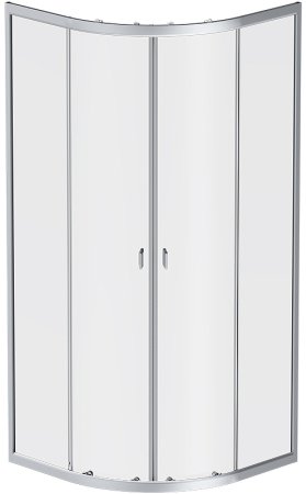 Душевой уголок AM.PM X-Joy Twin Slide 80x80 W88G-205-080MT без поддона профиль матовый Хром стекло прозрачное 