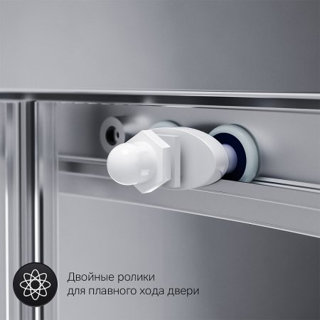 Душевой уголок AM.PM X-Joy Twin Slide 80x80 W88G-205-080MT без поддона профиль матовый Хром стекло прозрачное 