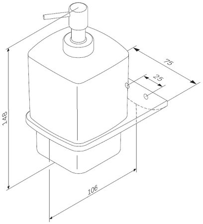 Дозатор для жидкого мыла AM.PM Inspire 2.0 A50A36900 Хром 