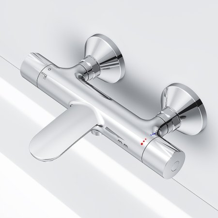 Смеситель для ванны AM.PM Like F8050000 с термостатом Хром 