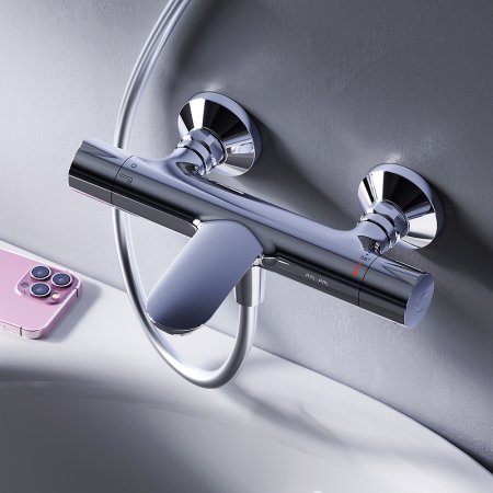 Смеситель для ванны AM.PM Like F8050000 с термостатом Хром 