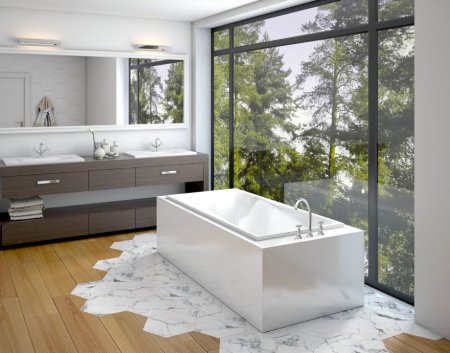 Ванна из литьевого мрамора Эстет Бета 170 170x80 