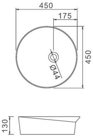 Раковина-чаша Gappo 45 GT101 Белая 