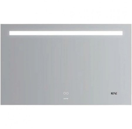 Зеркало Gappo 110 G604-11 с подсветкой с сенсорным выключателем, подогревом и часами 