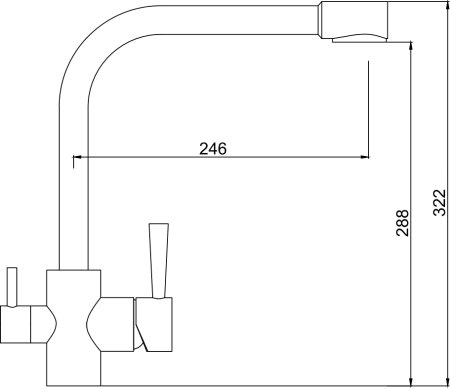 Смеситель для кухни Kaiser Merkur 26044-4 Песочный мрамор 