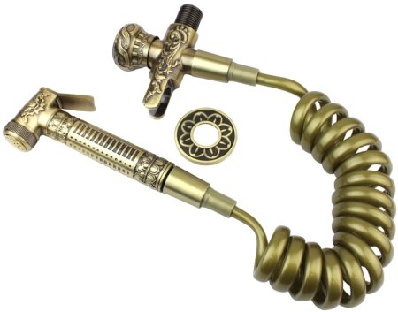 Гигиенический душ с запорным вентилем Bronze de Luxe Royal 10235/1 Бронза 