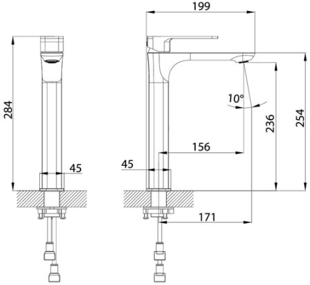 Смеситель для раковины IDDIS Slide (SLISB01i01) 