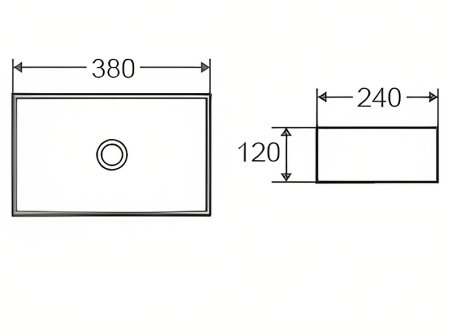 Раковина-чаша D&K Berlin 38 DT1430816 Белая 