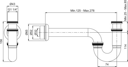 Сифон для мойки VitrA A45117 