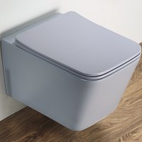 Унитаз CeramaLux 5170MHL подвесной Голубой матовый с сиденьем Микролифт Унитаз CeramaLux 5170MHL подвесной Голубой матовый с сиденьем Микролифт
