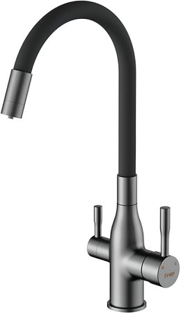 Смеситель для кухни Frap H96 F4396-15 Оружейная сталь 