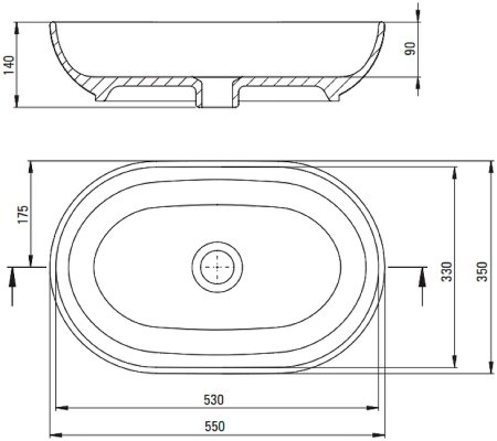 Раковина-чаша Deante Peonia 55 CDE_6U6S Белая 