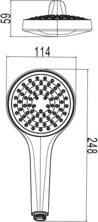 Душевая лейка Villeroy & Boch Embrace TVS1084110161 