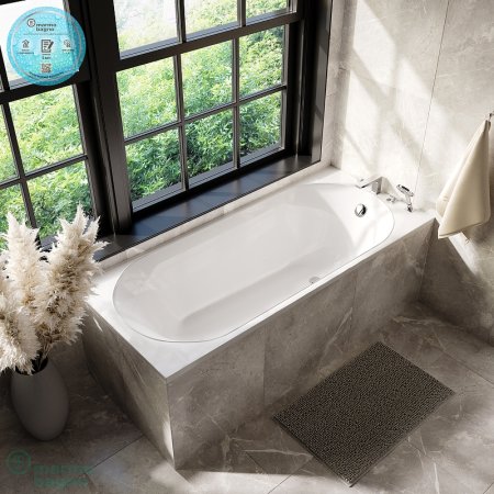 Ванна из литьевого мрамора Marmo Bagno Патриция 170x70 MB-PA170-70 без гидромассажа 