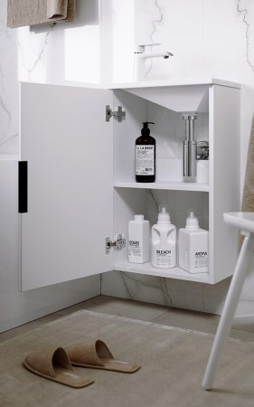 Тумба под раковину Aqwella Accent 40 ACC0104W подвесная Белая 