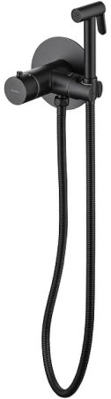 Гигиенический душ со смесителем Allen Brau Thermo rund 5.60001-31 с термостатом Черный матовый 