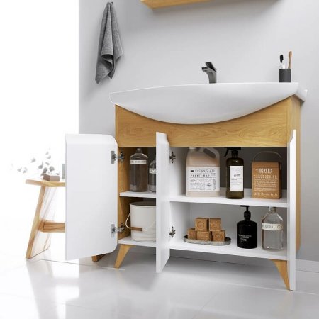 Тумба под раковину Aqwella Basic 105 BAS0110DZ Дуб золотой 