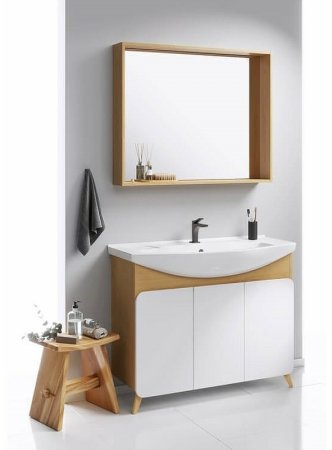 Тумба под раковину Aqwella Basic 105 BAS0110DZ Дуб золотой 