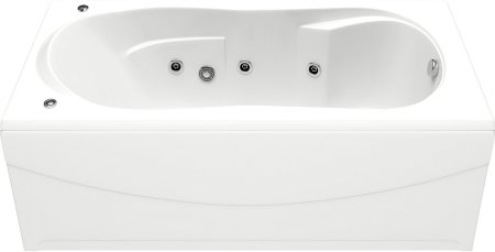 Акриловая ванна Bas Ахин 170x80 см с гидромассажем 