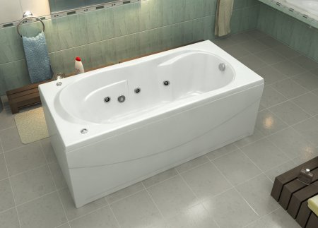 Акриловая ванна Bas Ахин 170x80 см с гидромассажем 